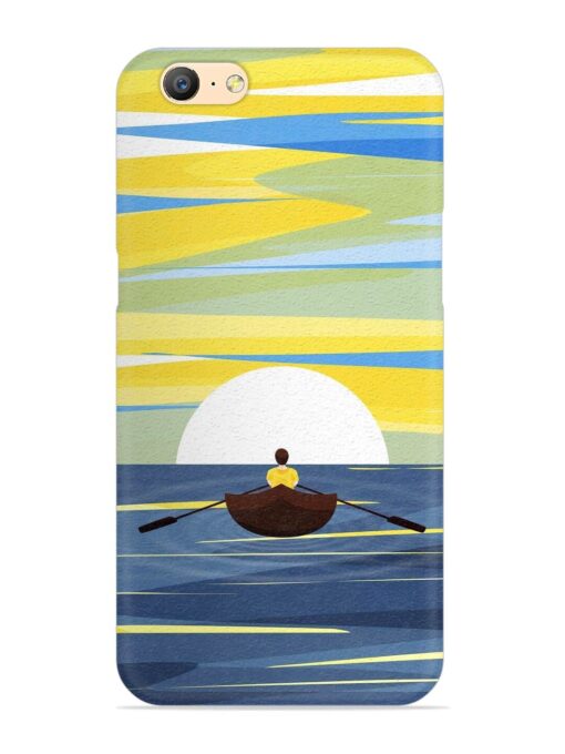 Rowing Person Ferry Paddle Snap Case for Oppo A57 (2016) Zapvi