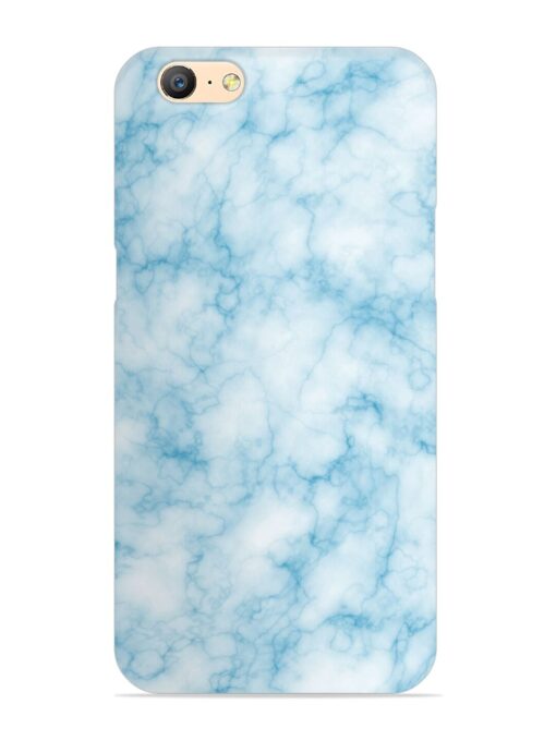 Blue White Natural Marble Snap Case for Oppo A57 (2016) Zapvi