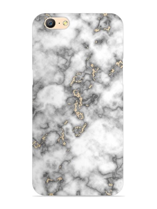 Gray And Gold Marble Snap Case for Oppo A57 (2016) Zapvi