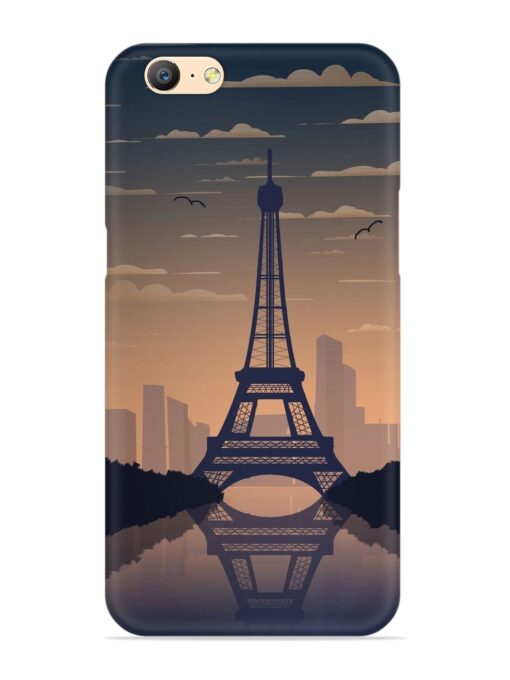 France Paris Eiffel Tower Gradient Snap Case for Oppo A57 (2016) Zapvi