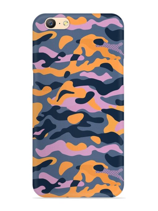 Camouflage Army Military English Orange Art Snap Case for Oppo A57 (2016) Zapvi