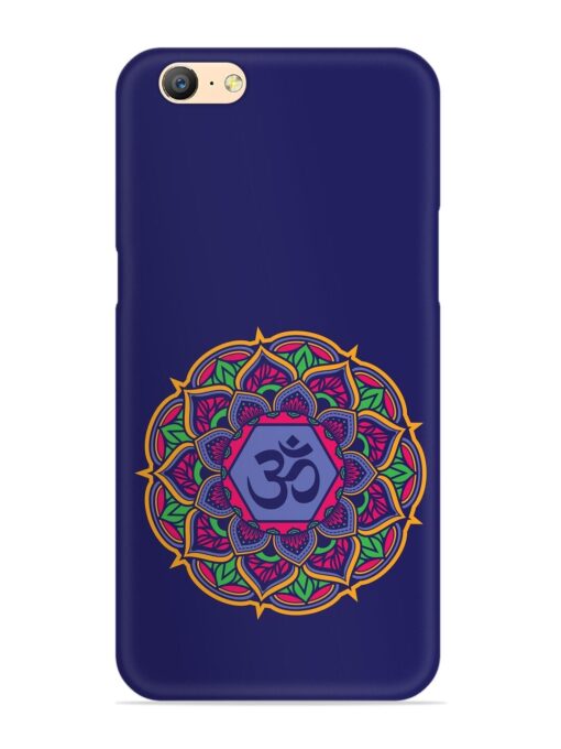 Om Mandala Art Blue Snap Case for Oppo A57 (2016)