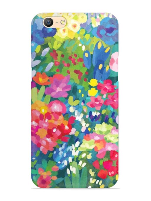 Watercolor Flower Art Snap Case for Oppo A57 (2016) Zapvi