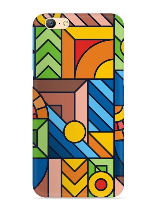 Colorful Geometric Snap Case for Oppo A57 (2016) Zapvi