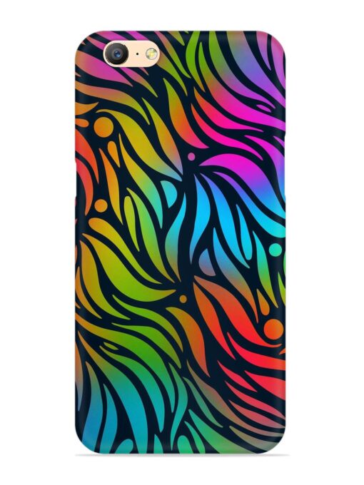 Abstract Leaf Design Snap Case for Oppo A57 (2016) Zapvi