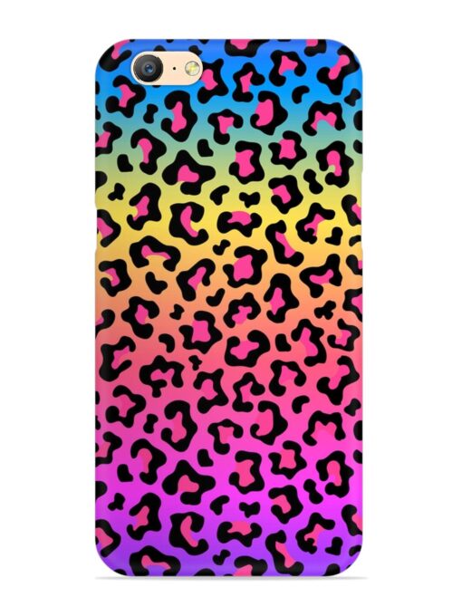 Neon Rainbow Colored Snap Case for Oppo A57 (2016)