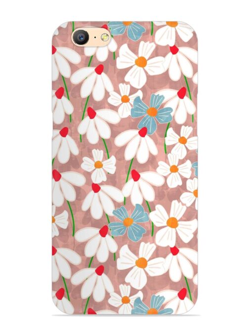 Abstract Petal Flowers Snap Case for Oppo A57 (2016)