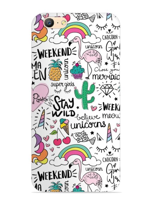 Unicorn Ice Cream Snap Case for Oppo A57 (2016)