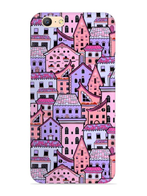 Seamless Pattern Houses Snap Case for Oppo A57 (2016) Zapvi