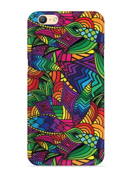 Abstract Multicolor Seamless Snap Case for Oppo A57 (2016) Zapvi