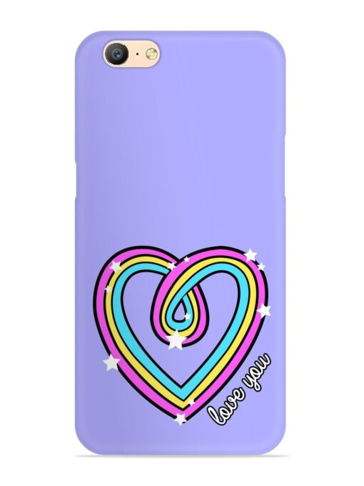 Colorful Rainbow Heart Snap Case for Oppo A57 (2016) Zapvi