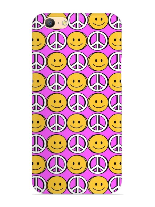 Smiley Face Peace Snap Case for Oppo A57 (2016) Zapvi