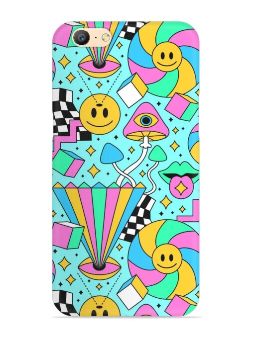 Trippy Rainbow 60S Snap Case for Oppo A57 (2016) Zapvi