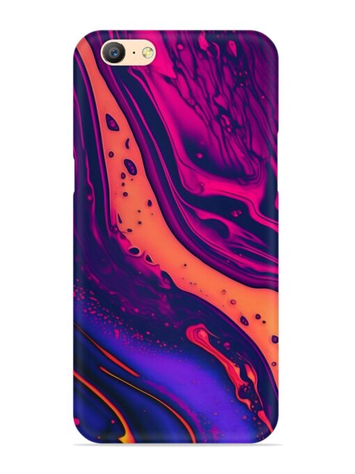 Fluid Blue Pink Art Snap Case for Oppo A57 (2016) Zapvi