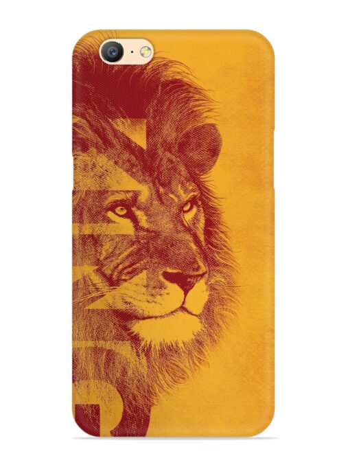 Gold Lion Crown Art Snap Case for Oppo A57 (2016)