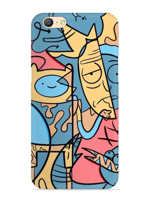 Silly Face Doodle Snap Case for Oppo A57 (2016) Zapvi