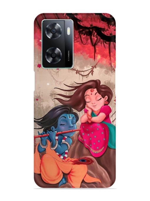 Radhe Krishna Water Art Snap Case for Oppo A57 (4G) Zapvi