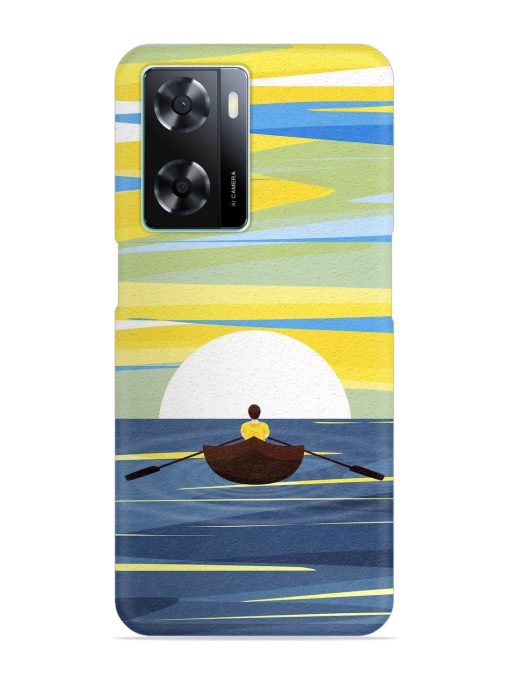 Rowing Person Ferry Paddle Snap Case for Oppo A57 (4G)