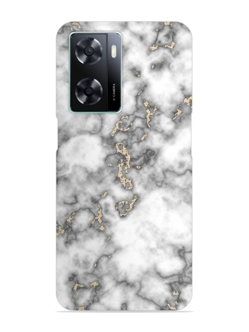 Gray And Gold Marble Snap Case for Oppo A57 (4G) Zapvi