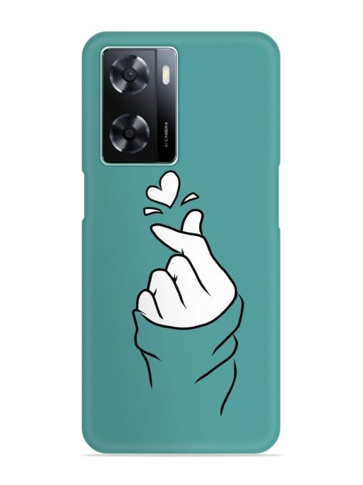 Korean Heart Sign Art Snap Case for Oppo A57 (4G) Zapvi