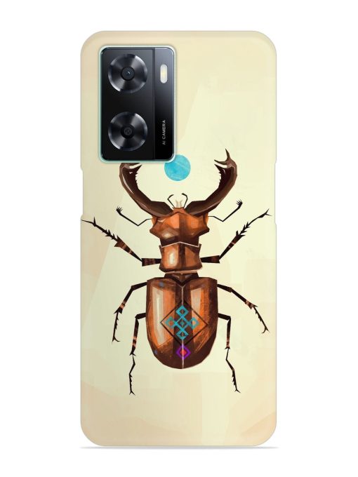 Stag Beetle Vector Snap Case for Oppo A57 (4G) Zapvi