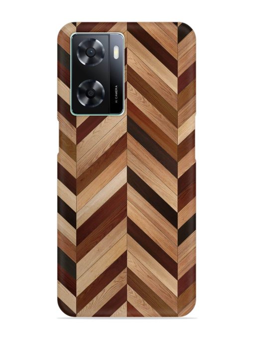 Seamless Wood Parquet Snap Case for Oppo A57 (4G) Zapvi