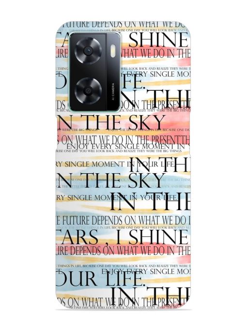 Seamless Slogans Pattern Snap Case for Oppo A57 (4G) Zapvi