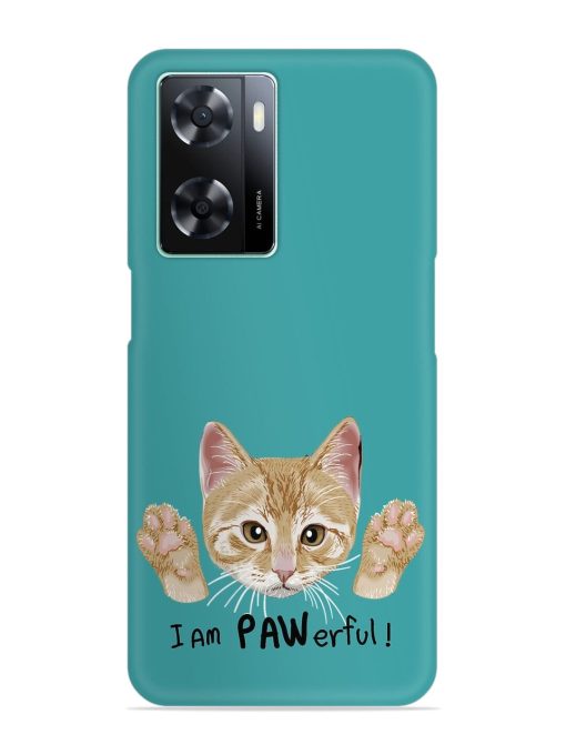 Typography Slogan Cat Snap Case for Oppo A57 (4G) Zapvi