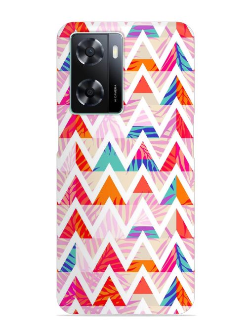 Abstract Triangle Background Snap Case for Oppo A57 (4G) Zapvi