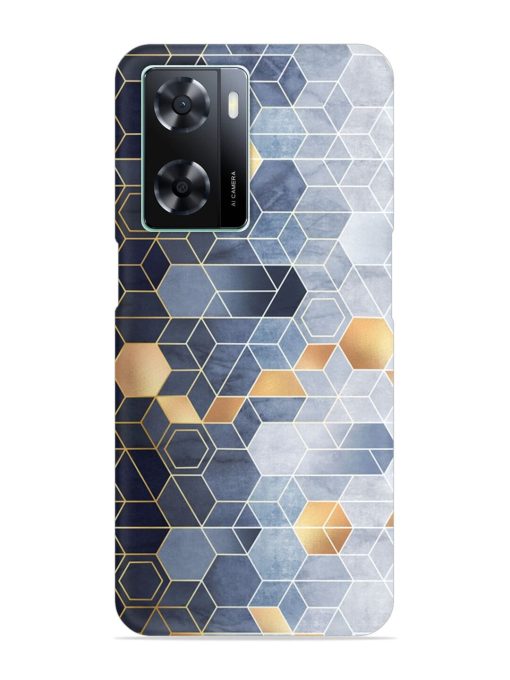 Geometric Abstraction Hexagons Snap Case for Oppo A57 (4G) Zapvi