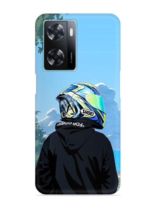 Rider With Helmet Snap Case for Oppo A57 (4G) Zapvi