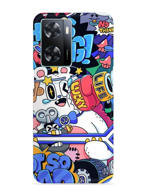 Universal Doodle Snap Case for Oppo A57 (4G) Zapvi