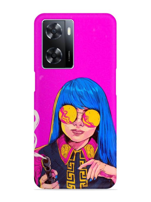 Aesthetic Anime Girl Snap Case for Oppo A57 (4G)