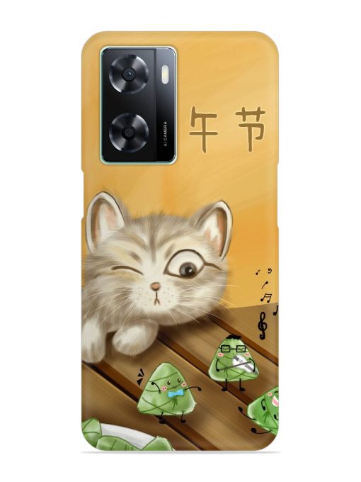 Cat Scorpion Dancing Snap Case for Oppo A57 (4G) Zapvi