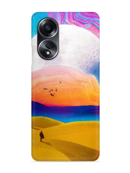 Sandy Desert Snap Case for Oppo A58 Zapvi