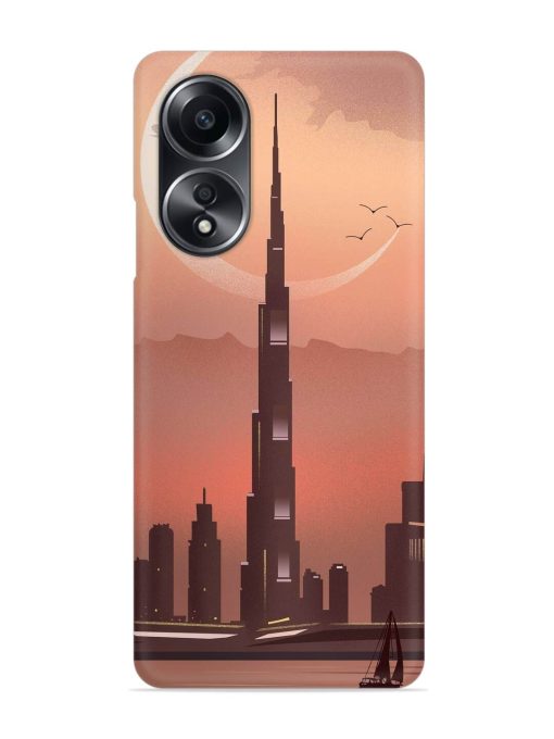 Landmark Burj Khalifa Snap Case for Oppo A58 Zapvi