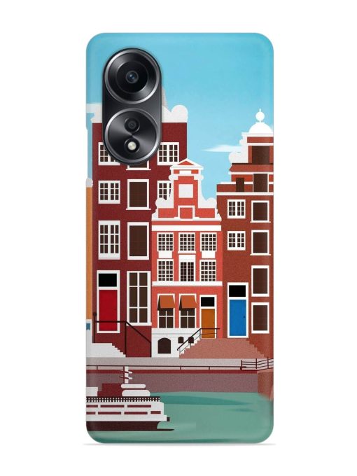 Scenery Architecture Amsterdam Landscape Snap Case for Oppo A58 Zapvi