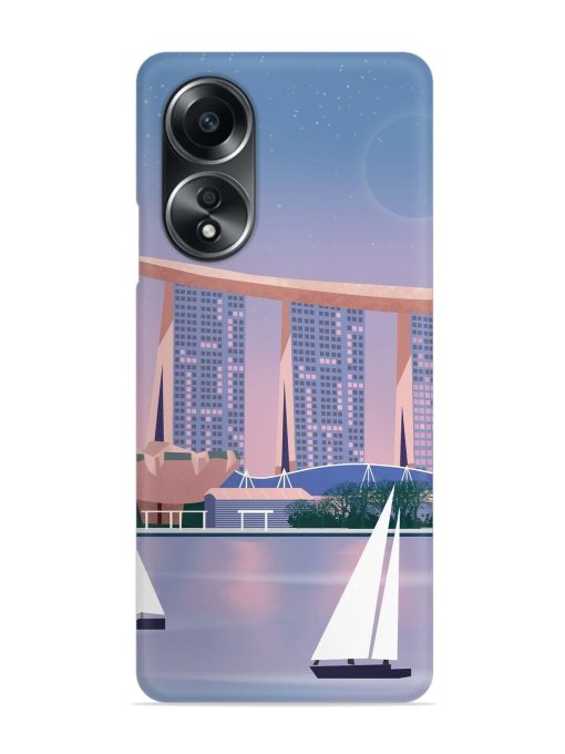 Singapore Scenery Architecture Snap Case for Oppo A58 Zapvi