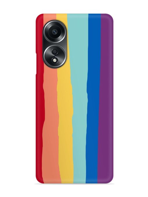 Rainbow Genuine Liquid Snap Case for Oppo A58