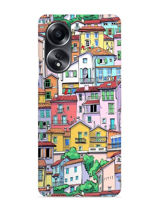 Europe Old Town Snap Case for Oppo A58