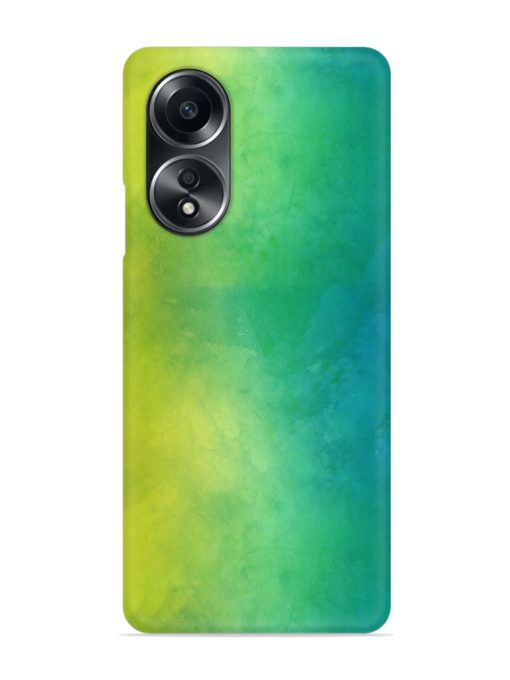 Yellow Green Gradient Snap Case for Oppo A58