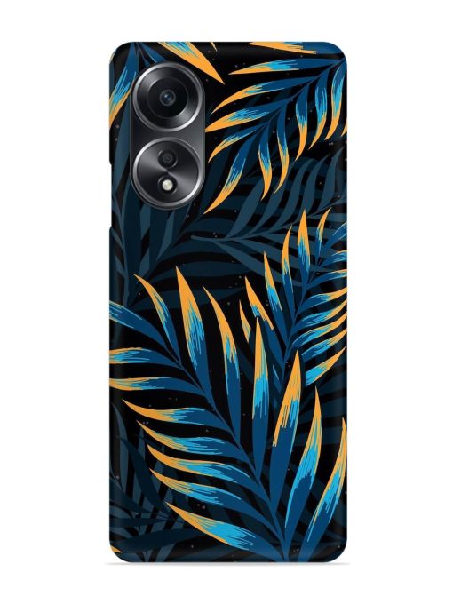 Abstract Leaf Art Snap Case for Oppo A58