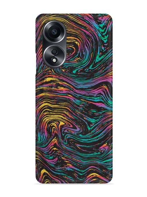 Abstract Liquid Colors Snap Case for Oppo A58