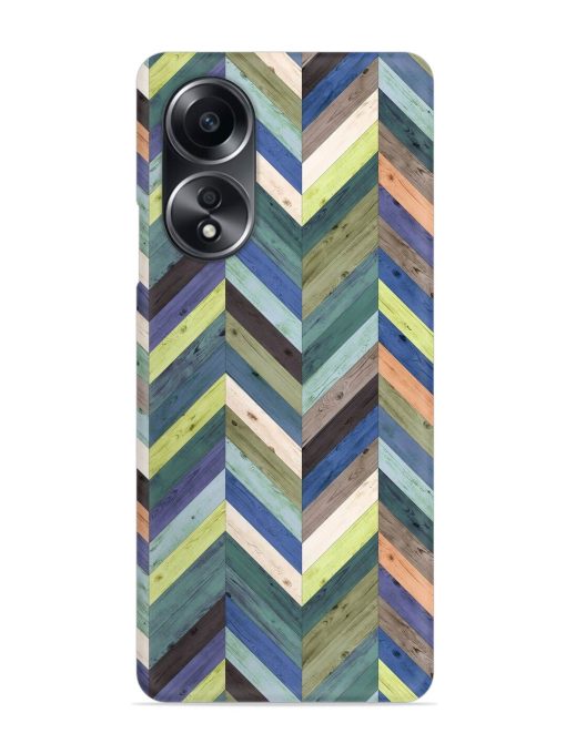 Chevron Random Color Snap Case for Oppo A58 Zapvi