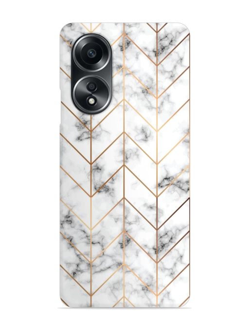 Vector Marble Texture Snap Case for Oppo A58 Zapvi