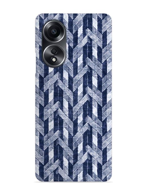 Abstract Herringbone Motif Snap Case for Oppo A58 Zapvi