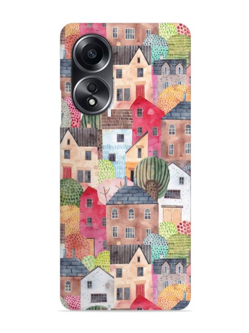 Abstract Seamless Pattern Snap Case for Oppo A58 Zapvi