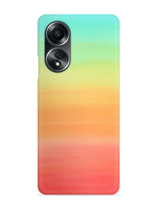 Background Sky Watercolor Snap Case for Oppo A58 Zapvi