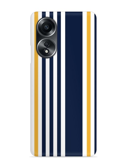 Seamless Stripe Pattern Snap Case for Oppo A58