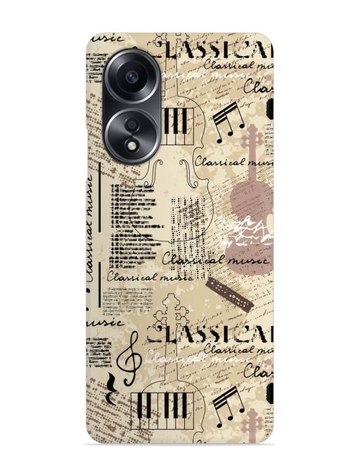 Classical Music Lpattern Snap Case for Oppo A58